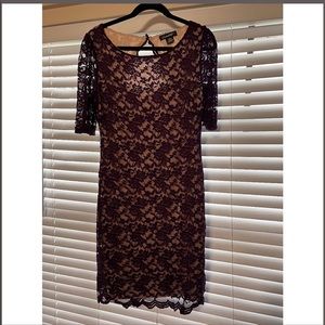 Large Purple Lace Dress